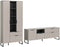 Furnilux Noida - Woonkamercombinatie - Praktische indeling - Zwart - 41x290x192cm