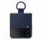 Samsung Galaxy Z Flip4 - Silicone Ring Cover - Krasbestendig - Blauw