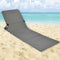 HI Strandmat stoel opvouwbaar PVC grijs