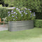 vidaXL - Plantenbak - 224x80x68 - cm - gepoedercoat - staal - zilverkleurig
