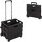 Synx Tools Opvouwbare Krat Op Wielen Boodschappentrolley Max 25 kg - Vouwkrat 40L - inklapbare trolley Boodschappentassen Met Handgreep - Opbergkrat - Boodschappenmand 2 wielen- Opvouwbaar - Trolley - Zwart
