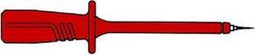 TEST PROBE WITH SPRING WIRE TIP, FEMALE SOCKET 4mm, RED - PRUF2610FT (HM5410B)