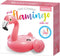 Opblaasbare Flamingo Intex Roze 14,7 x 9,4 x 14 cm (4 Stuks)