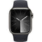 Apple Watch Series 9 - 41mm - Roestvrij staal - Grafiet - GPS + Cellular