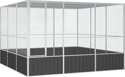 Vogelkooi 302,5x324,5x211,5 cm gegalvaniseerd staal antraciet