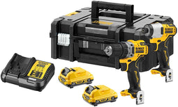 DeWalt DCK2110L2T-QW - Combopack 12V Li-ion - 3,0Ah accu - Koolborstelloze motor (1 set)