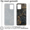 imoshion Hoesje Geschikt voor Motorola Moto G54 Hoesje Siliconen - imoshion Design hoesje - Meerkleurig / Black Marble