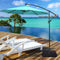 Coast Paraplubak Set - Vulbare Parasolvoet voor Zweefparasol - 4-delig - Zwart 51 x 51 x 8 cm
