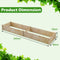 Coast Verhoogd Bloembed - Hout - Open Bodem - Tuin - 240x60x25 cm - Natuur