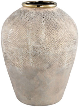 PTMD Astleigh Bloempot - 31 x 31 x 39 cm - Keramiek - Goud