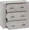 vidaXL - Dressoir - 80x33x70 - cm - bewerkt - hout - betongrijs