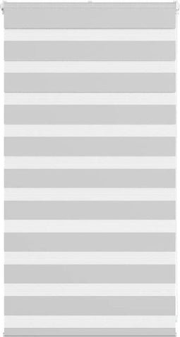 vidaXL - Zebra - rolgordijn - 75x100 - cm - stofbreedte - 70,9 - cm - lichtgrijs