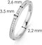 TI SENTO Ring 12147ZI - Zilveren dames ring - Zirkonia pavé - Maat 52