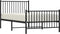 vidaXL - Bedframe - met - hoofd- - en - voeteneinde - metaal - zwart - 100x190 - cm