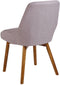 MELFORT - Eetkamerstoel - Taupe - Polyester