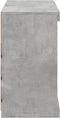vidaXL - Dressoir - met - LED-verlichting - 81x37x67 - cm - betongrijs