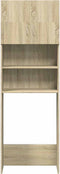 vidaXL - Wasmachinekast - 64x25,5x190 - cm - bewerkt - hout - sonoma - eikenkleurig