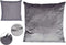 Kussen Vierkant Fluweel Grijs (60 x 18 x 60 cm)
