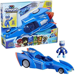 Pyjamasques La Ronde des Héros Vroomerang, voertuig met geluiden en lichten en 1 jojo - Beeldje