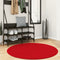 vidaXL - Vloerkleed - HUARTE - laagpolig - zacht - wasbaar - Ø - 120 - cm - rood