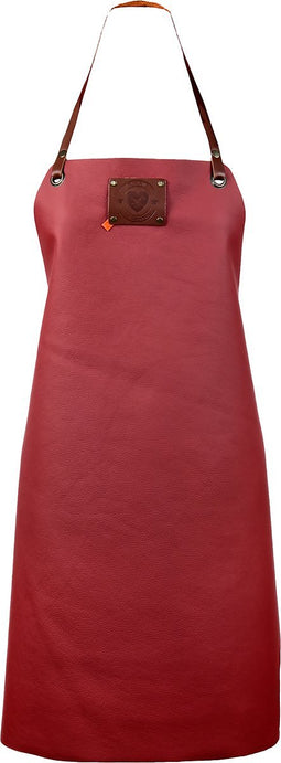 Xapron - Bovine Schort Dames Leer - Leer - Rood -