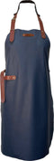 Xapron - Bovine Schort met Nekband Medium Leer - Leer - Blauw -