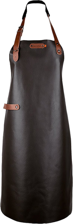 Xapron - Bovine Schort met Nekband Medium Leer - Leer - Bruin