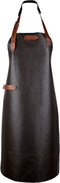 Xapron - Bovine Schort met Nekband Medium Leer - Leer - Bruin