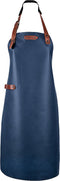 Xapron - Bovine Schort met Nekband XL Leer - Leer - Blauw -