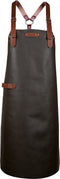 Xapron - Bovine Schort met Schouderbanden Large Leer - Leer - Bruin -