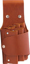 Xapron leren schaarhouder - kleur Cognac (lichtbruin)