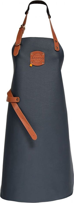 Xapron leren schort Bovine Cognac met schouderbanden - M (lengte 74 cm/ Breedte 60 cm)