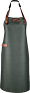 Xapron leren schort Bovine Dark Green - XL (lengte 89 cm/ Breedte 70 cm)