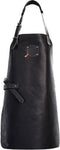 Xapron leren schort Ohio zwart lengte 74 cm