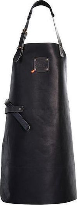 Xapron leren schort Ohio zwart lengte 82 cm