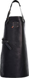 Xapron leren schort Ohio zwart lengte 82 cm