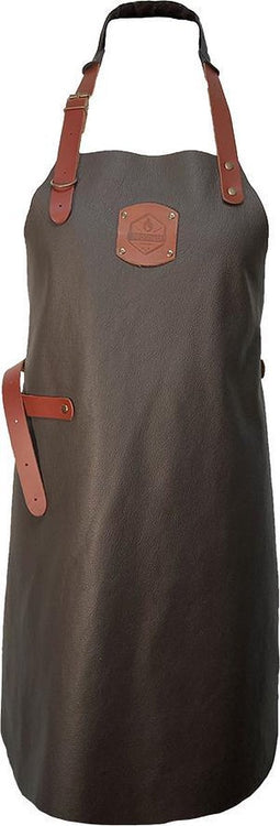 Xapron Luxe leren Schort Bovine - Choco