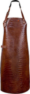 Xapron - New York Caiman Schort met Nekband XL Leer - Leer - Bruin -