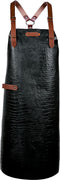 Xapron - New York Caiman Schort met Schouderbanden XL Leer - Leer - Zwart -