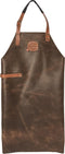 Xapron Ohio Leren schort - Mbruin - 89cm