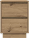 vidaXL - Nachtkastjes - met - LED - 2 - st - 38x34x50 - cm - artisanaal - eikenkleur