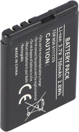 AccuCell-batterij geschikt voor Nokia 7370, 550mAh