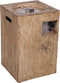 Xaralyn Column 40W gas-buitenhaard - houtlook - Inclusief afdekhoes, rode lavastenen, gasslang en gasdrukregelaar.
