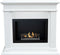 Xaralyn Elda BRI-MDW bio-ethanol open haard - Witte MDF haardombouw - 1,5 KW verwarming
