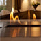 Xaralyn Elda BRI-MDW bio-ethanol open haard - Witte MDF haardombouw - 1,5 KW verwarming