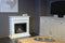 Xaralyn Elda BRI-MDW bio-ethanol open haard - Witte MDF haardombouw - 1,5 KW verwarming