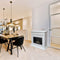 Xaralyn Elda BRI-MDW bio-ethanol open haard - Witte MDF haardombouw - 1,5 KW verwarming