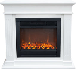 Xaralyn Elda ELU-MDW elektrische open haard - Witte MDF haardombouw - 1400 Watt verwarming - afstandsbediening