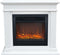 Xaralyn Elda ELU-MDW elektrische open haard - Witte MDF haardombouw - 1400 Watt verwarming - afstandsbediening