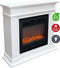 Xaralyn Elda ELU-MDW elektrische open haard - Witte MDF haardombouw - 1400 Watt verwarming - afstandsbediening